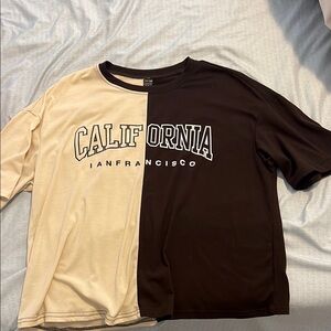 California Women’s Brown and Cream Shirt